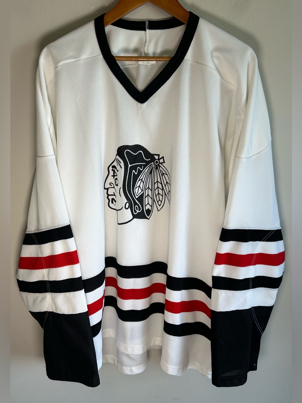 Vintage NHL Crossbar Hockey Wear Chicago Blackhawks Jersey XL Authentic Canada